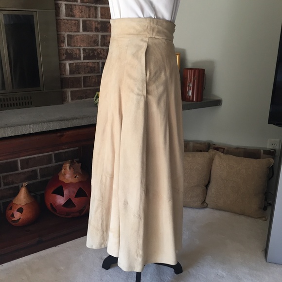 Vintage Suede Skirt SZ 10 Made in FINLAND - Picture 4 of 8